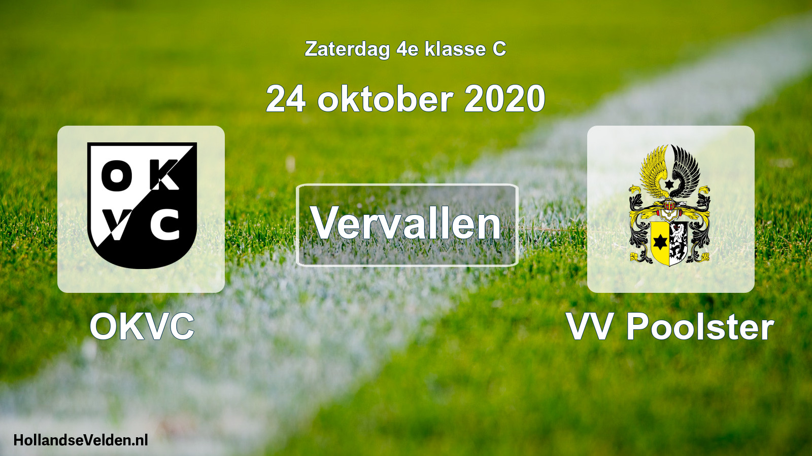 Scheduled Match: OKVC - VV Poolster (24 October 2020)