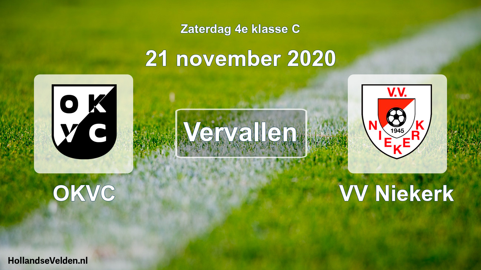 Scheduled Match: OKVC - VV Niekerk (21 November 2020)