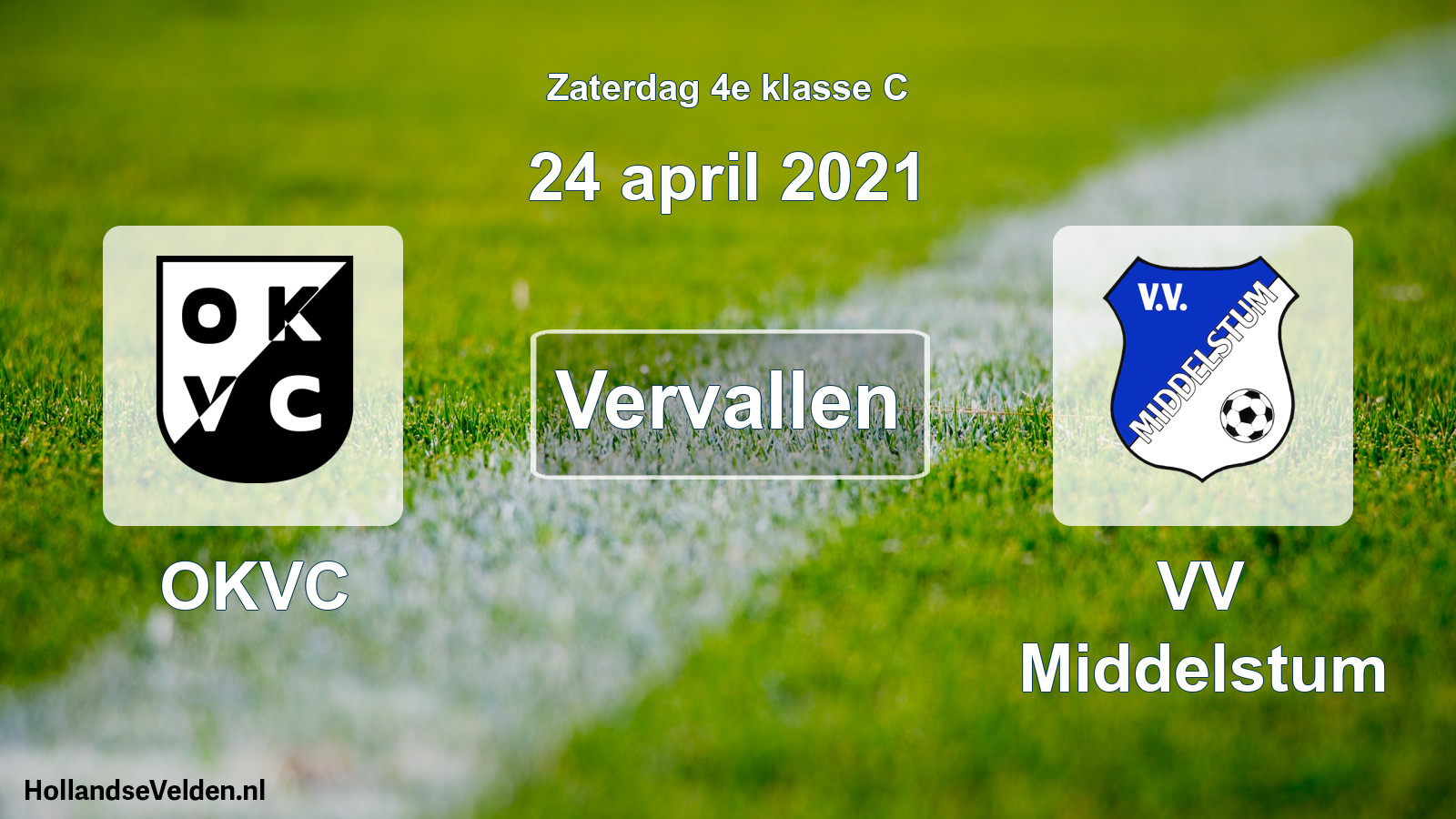 Scheduled Match: OKVC - VV Middelstum (24 April 2021)