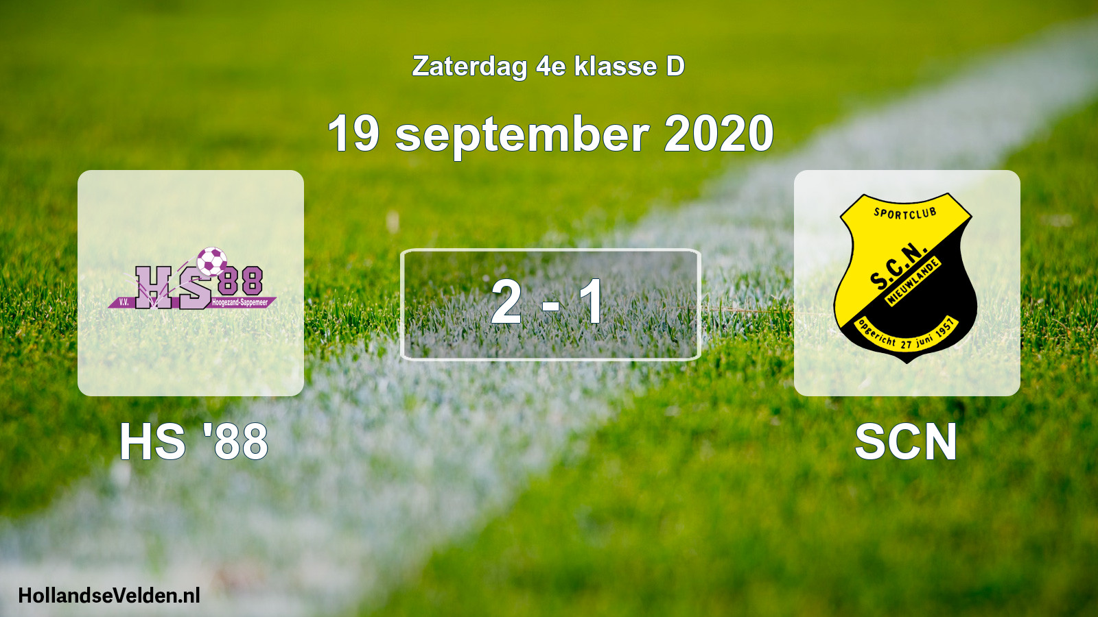 Total number of matches played: HS '88 - SCN 2 - 1 (19 September 2020)