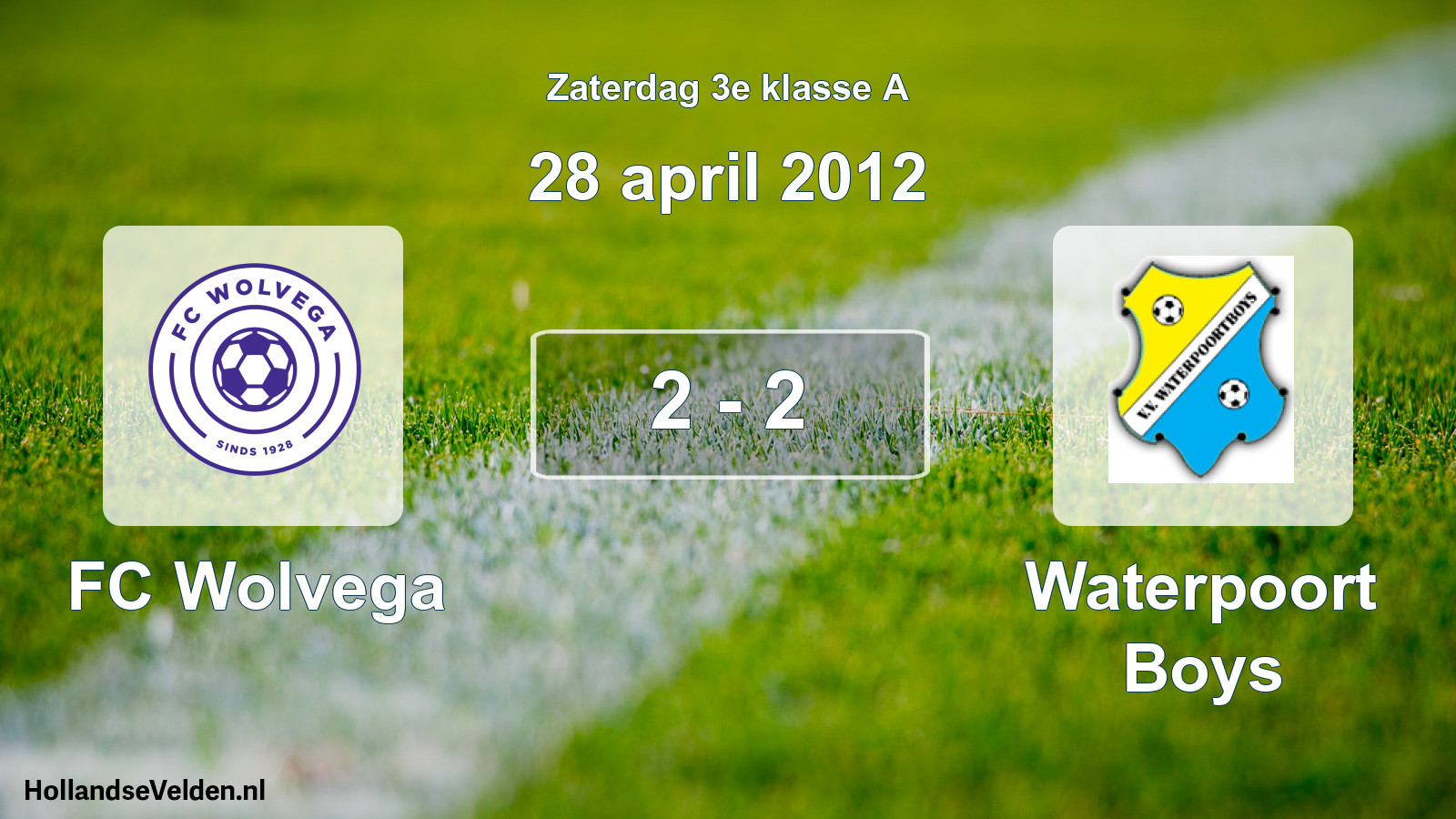 Total number of matches played: FC Wolvega - Waterpoort Boys 2 - 2 (28 April 2012)