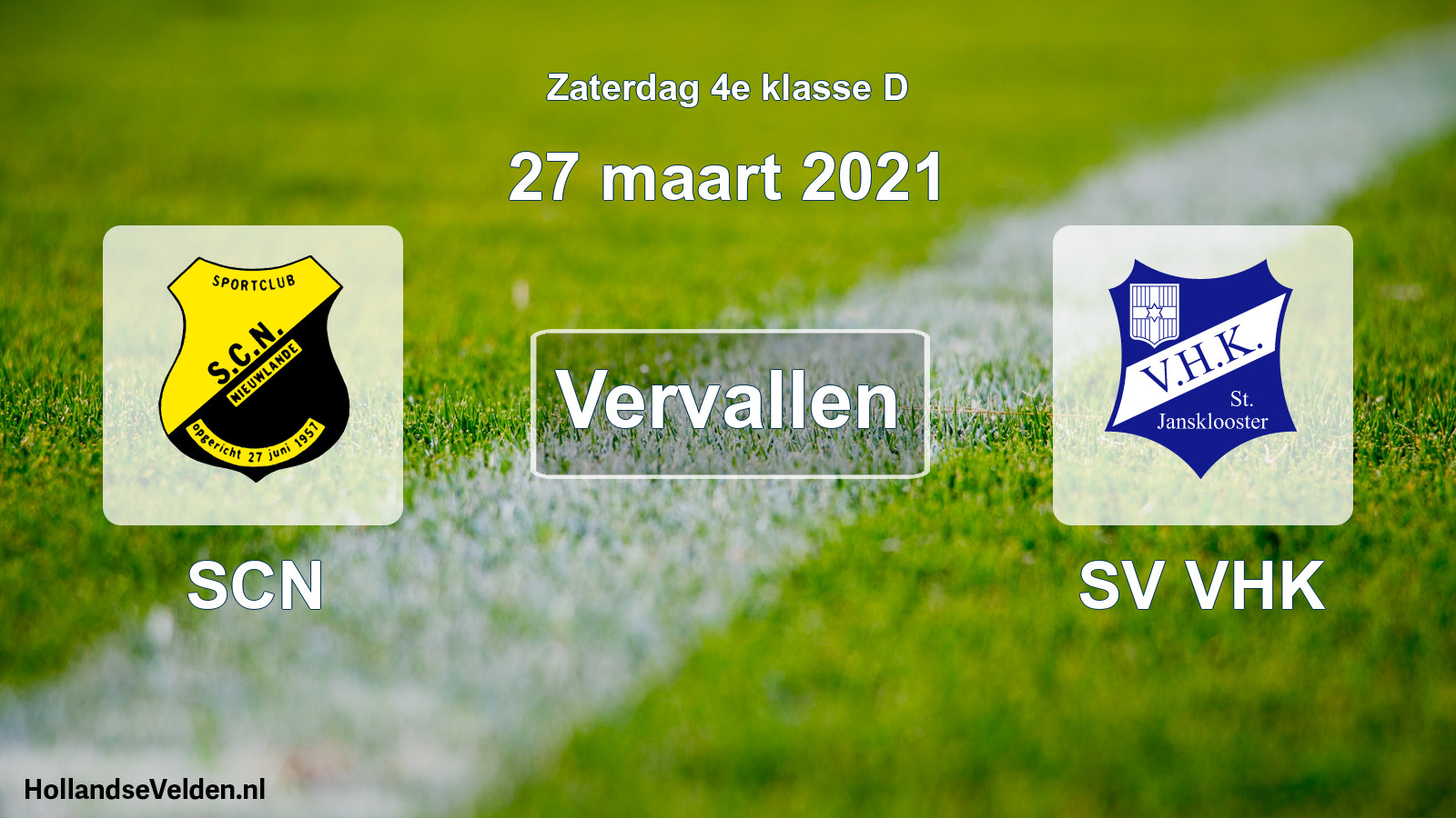 Scheduled Match: SCN - SV VHK (27 March 2021)