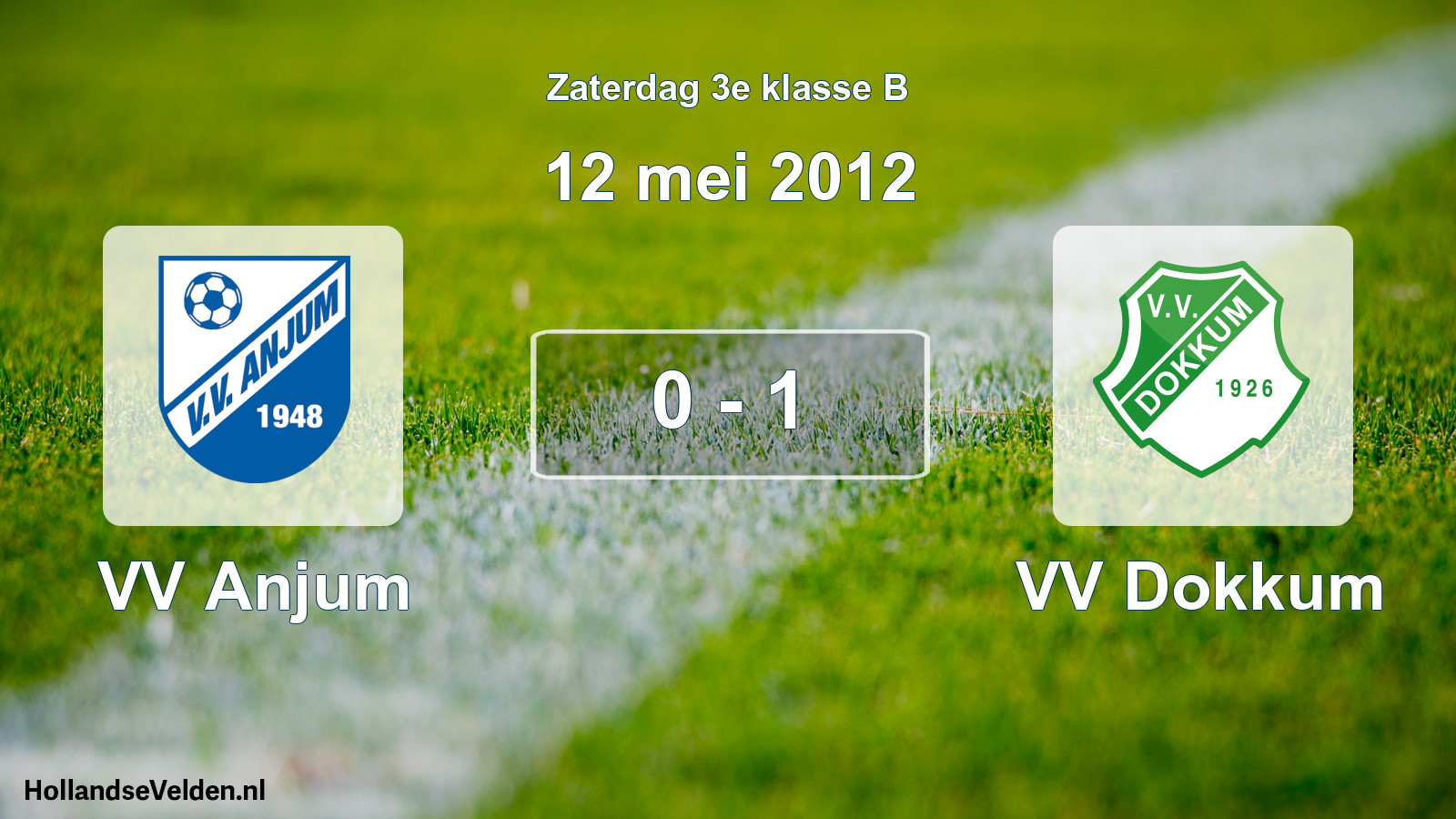 Total number of matches played: VV Anjum - VV Dokkum 0 - 1 (12 May 2012)
