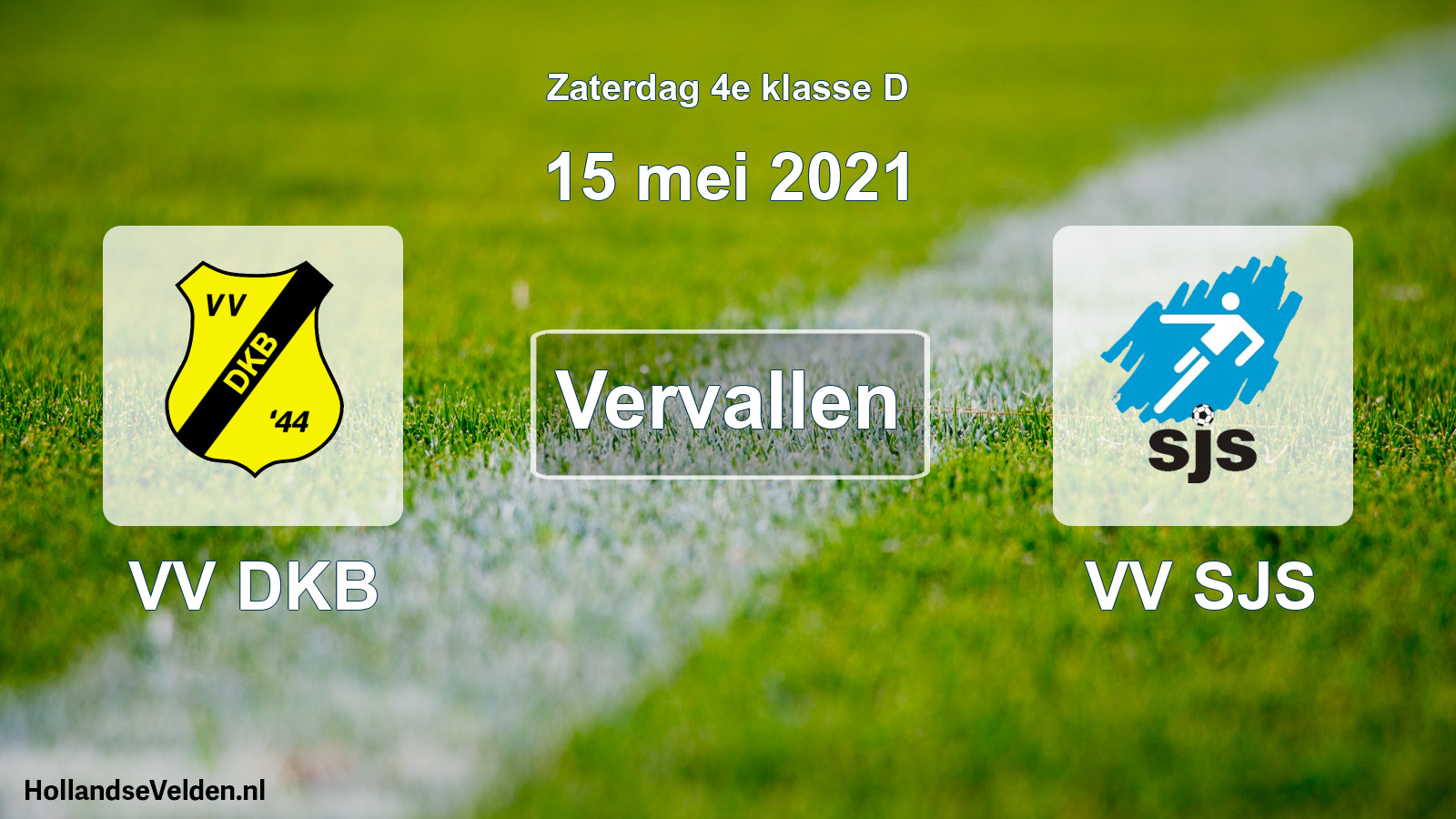 Scheduled Match: VV DKB - VV SJS (15 May 2021)