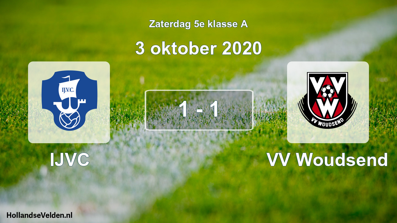 Total number of matches played: IJVC - VV Woudsend 1 - 1 (3 October 2020)