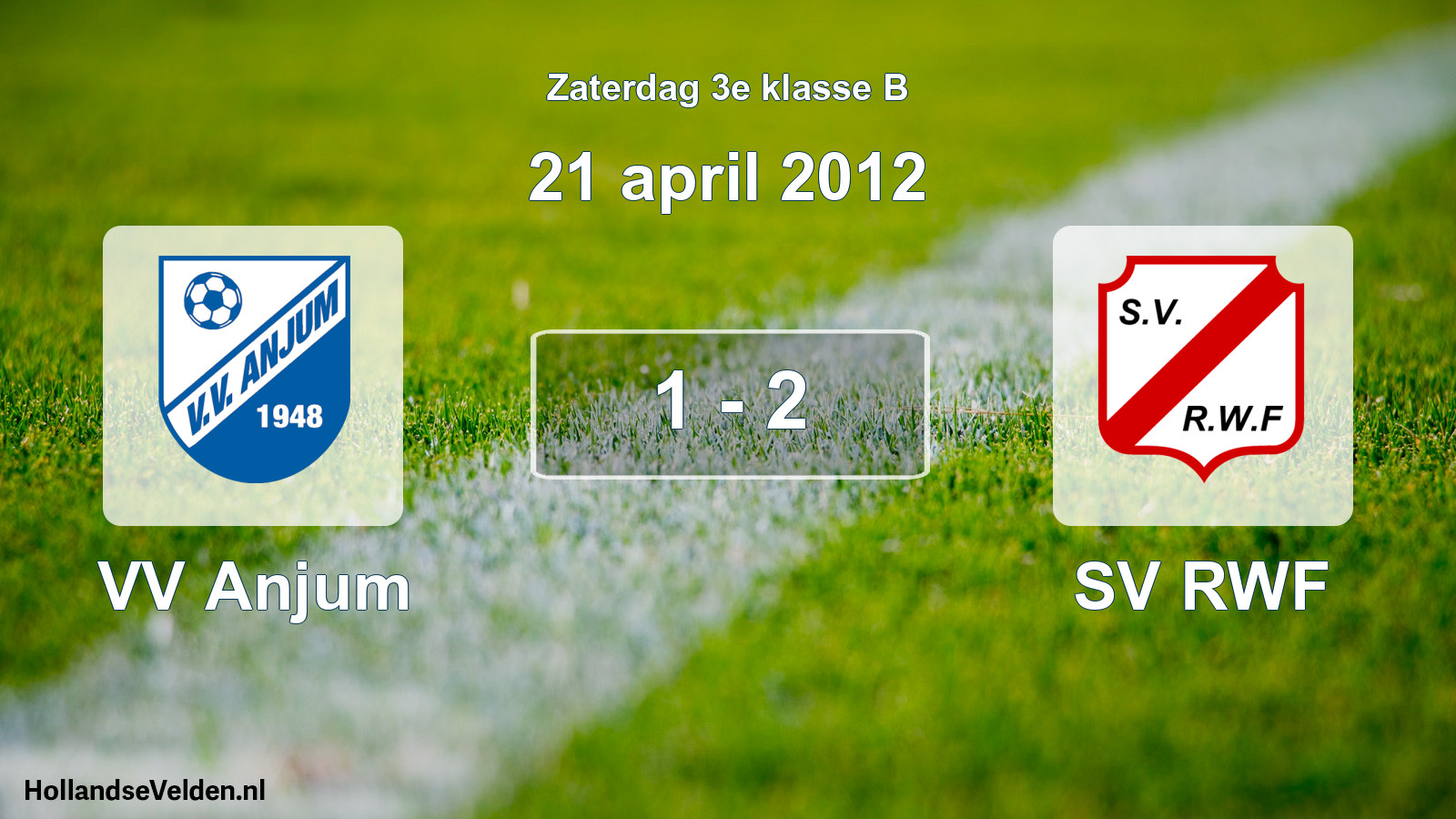 Total number of matches played: VV Anjum - SV RWF 1 - 2 (21 April 2012)