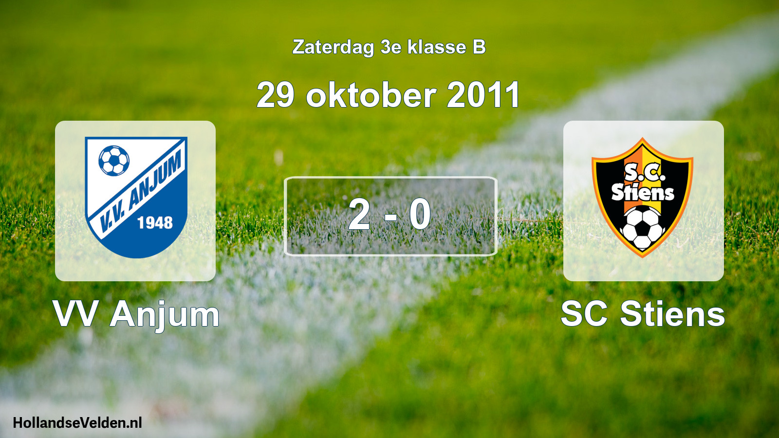Total number of matches played: VV Anjum - SC Stiens 2 - 0 (29 October 2011)