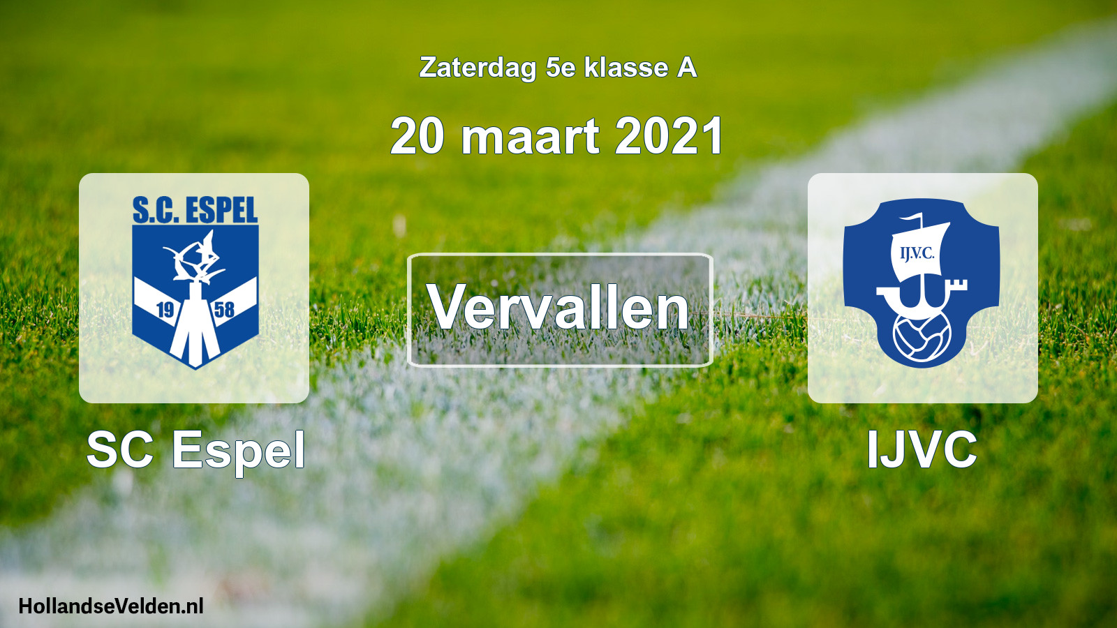 Scheduled Match: SC Espel - IJVC (20 March 2021)