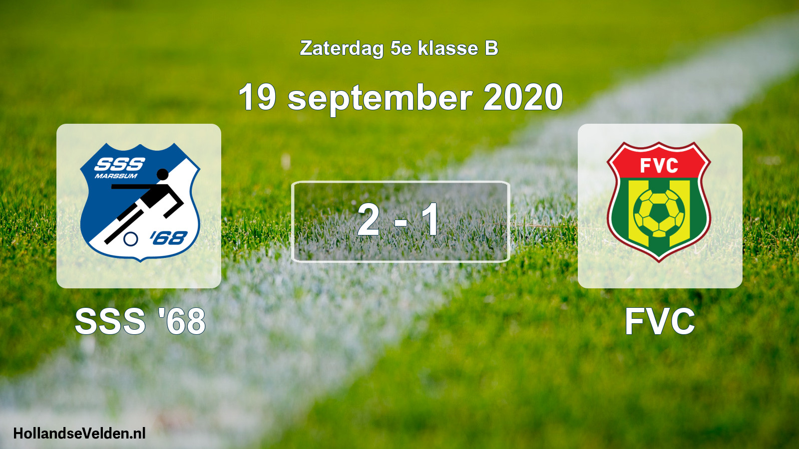 Total number of matches played: SSS '68 - FVC 2 - 1 (19 September 2020)