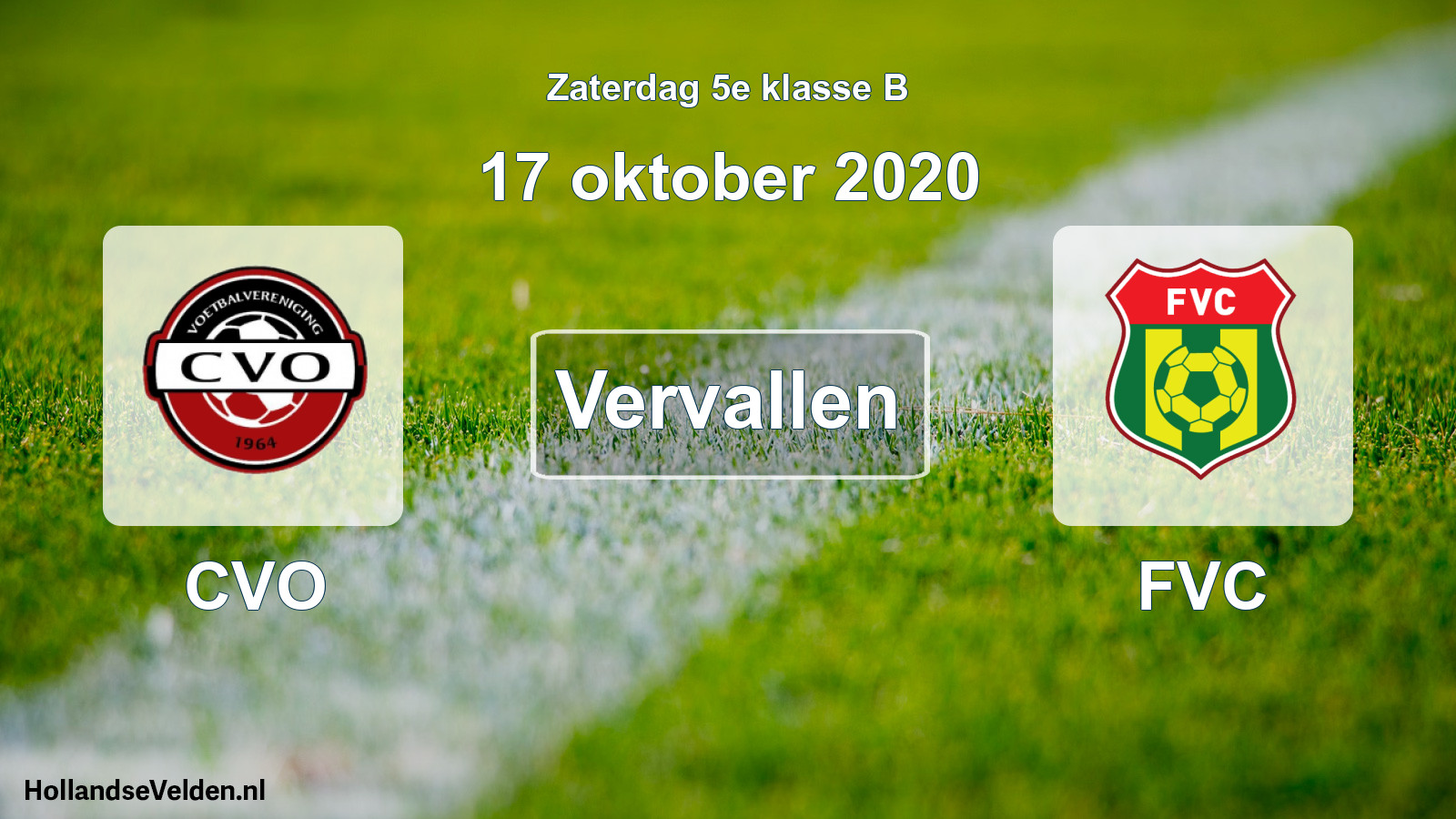 Scheduled Match: CVO - FVC (17 October 2020)