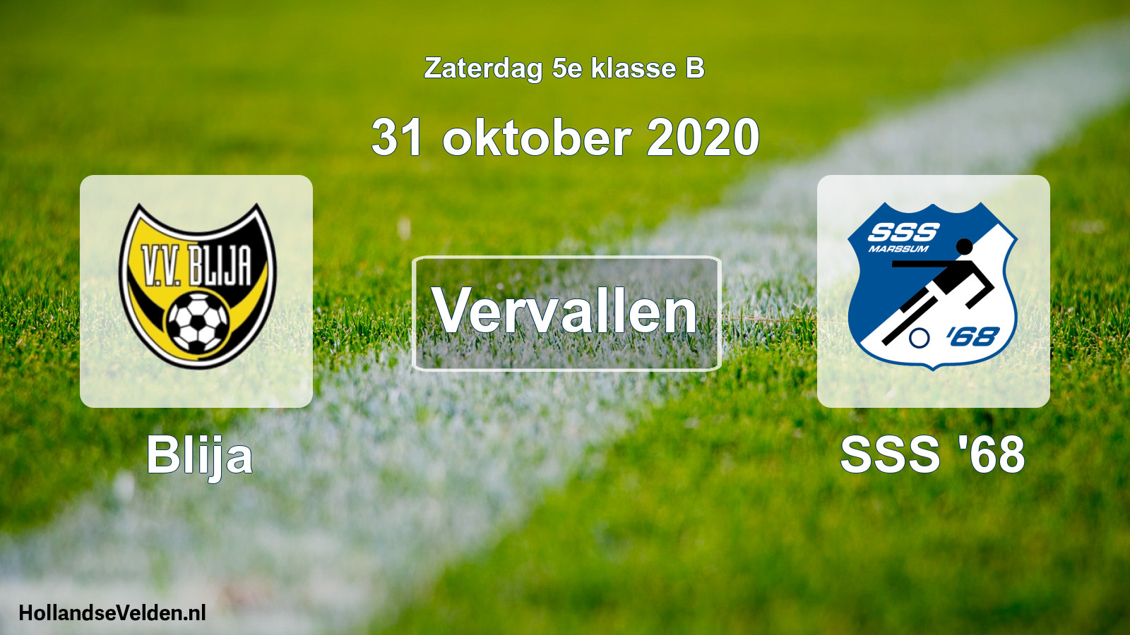 Scheduled Match: Blija - SSS '68 (31 October 2020)