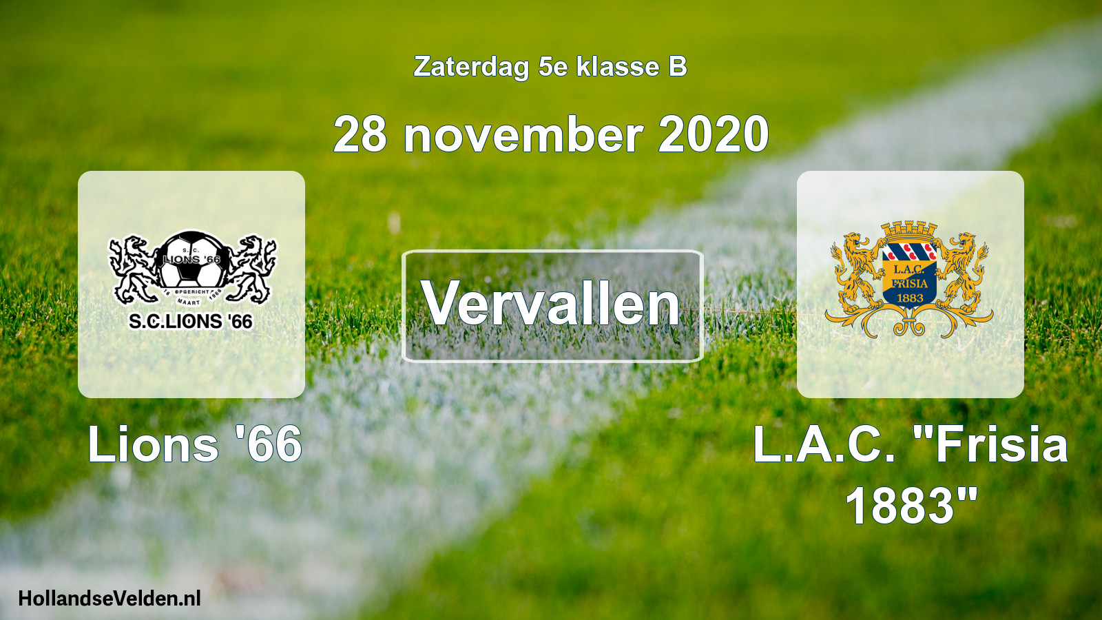 Scheduled Match: Lions '66 - L.A.C. 