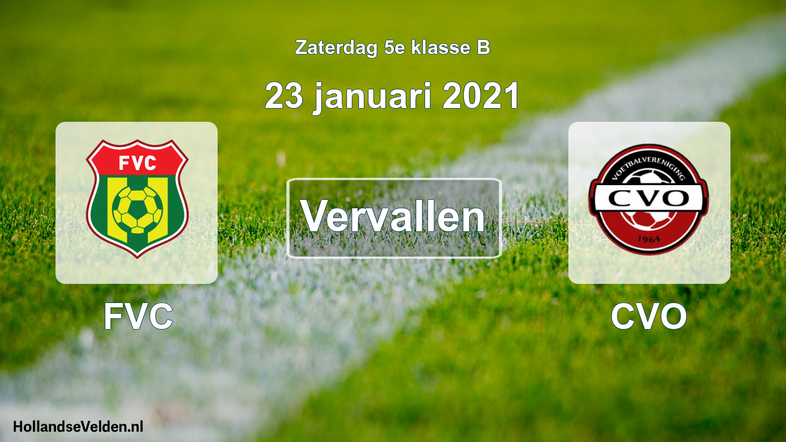 Scheduled Match: FVC - CVO (23 January 2021)