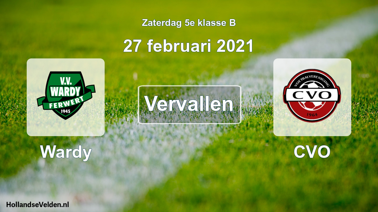 Scheduled Match: Wardy - CVO (27 February 2021)