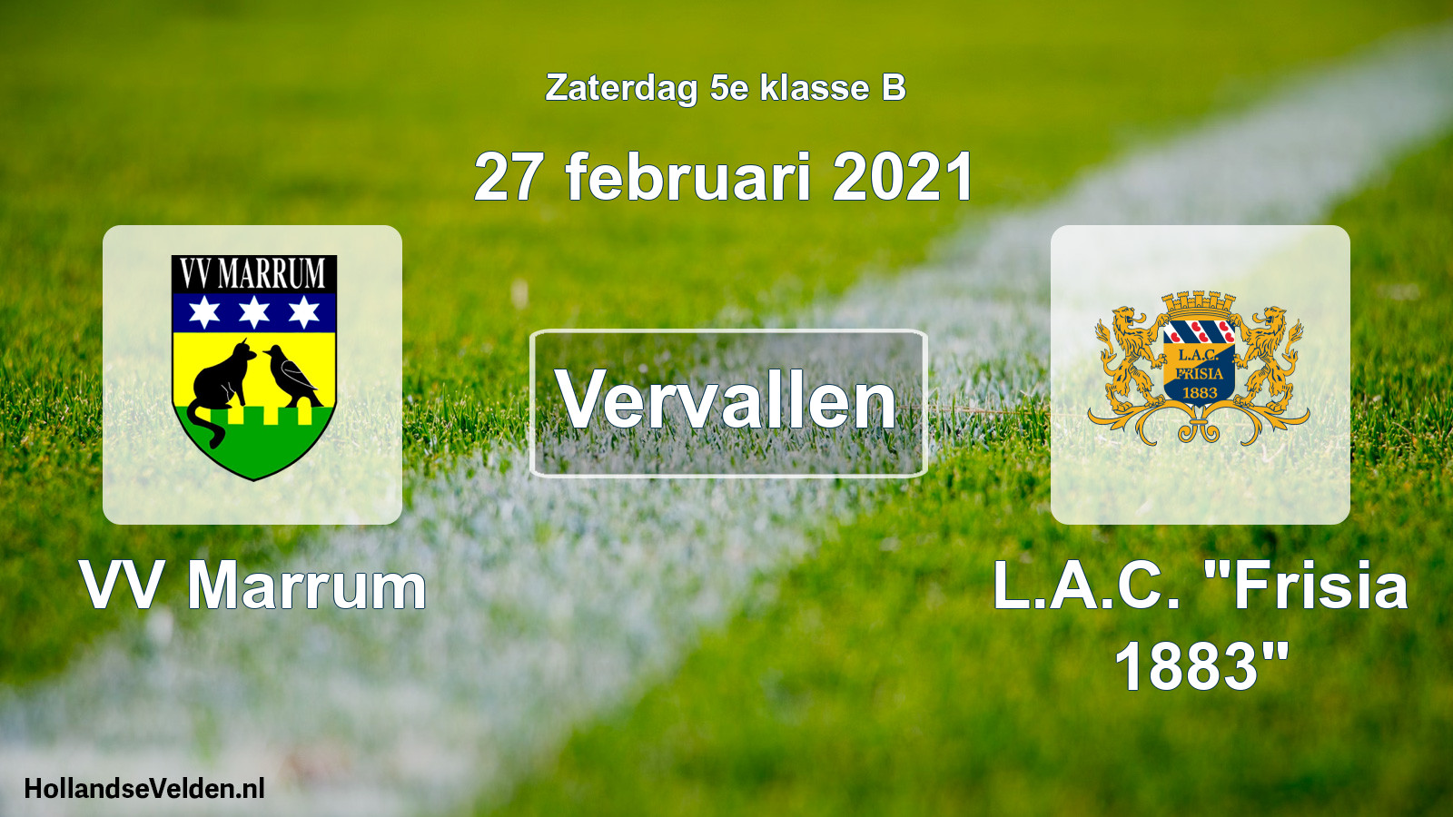 Scheduled Match: VV Marrum - L.A.C. 