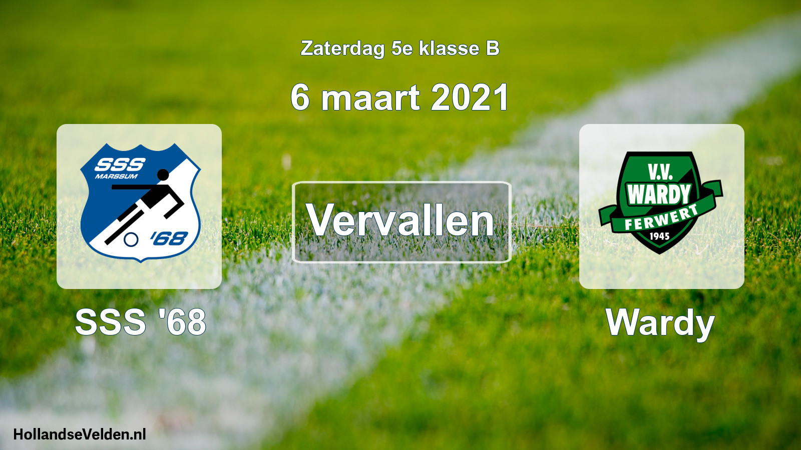 Scheduled Match: SSS '68 - Wardy (6 March 2021)