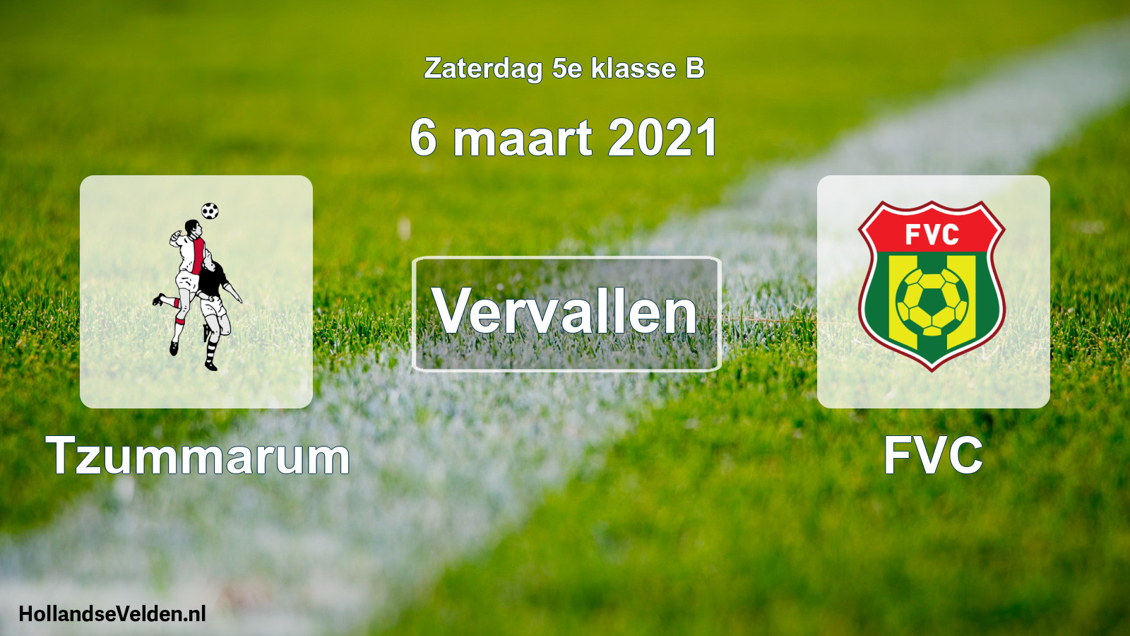 Scheduled Match: Tzummarum - FVC (6 March 2021)