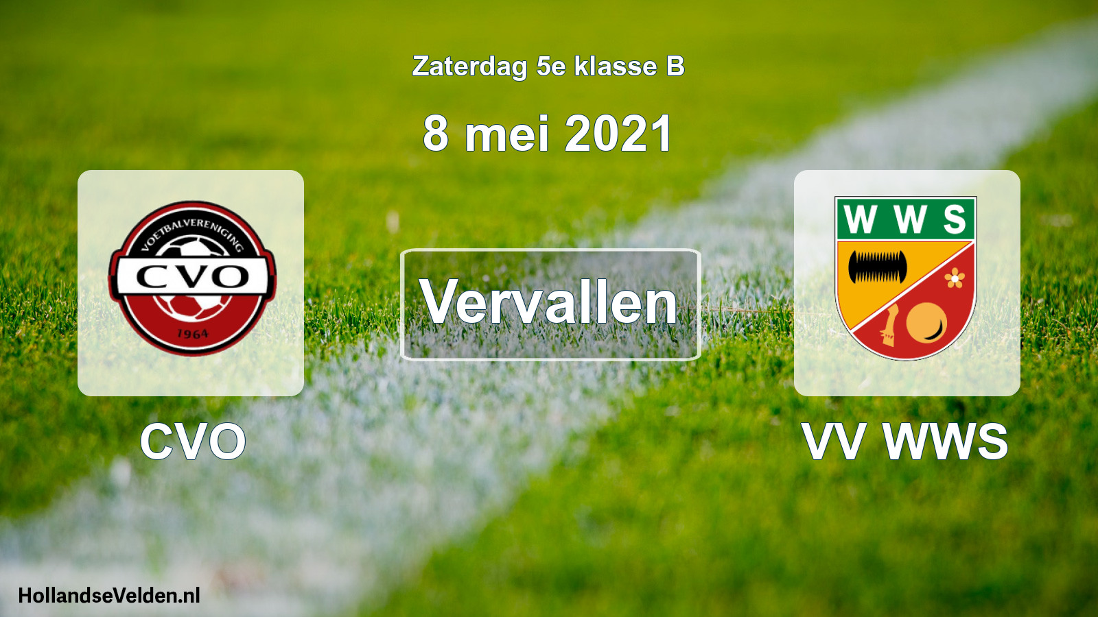 Scheduled Match: CVO - VV WWS (8 May 2021)