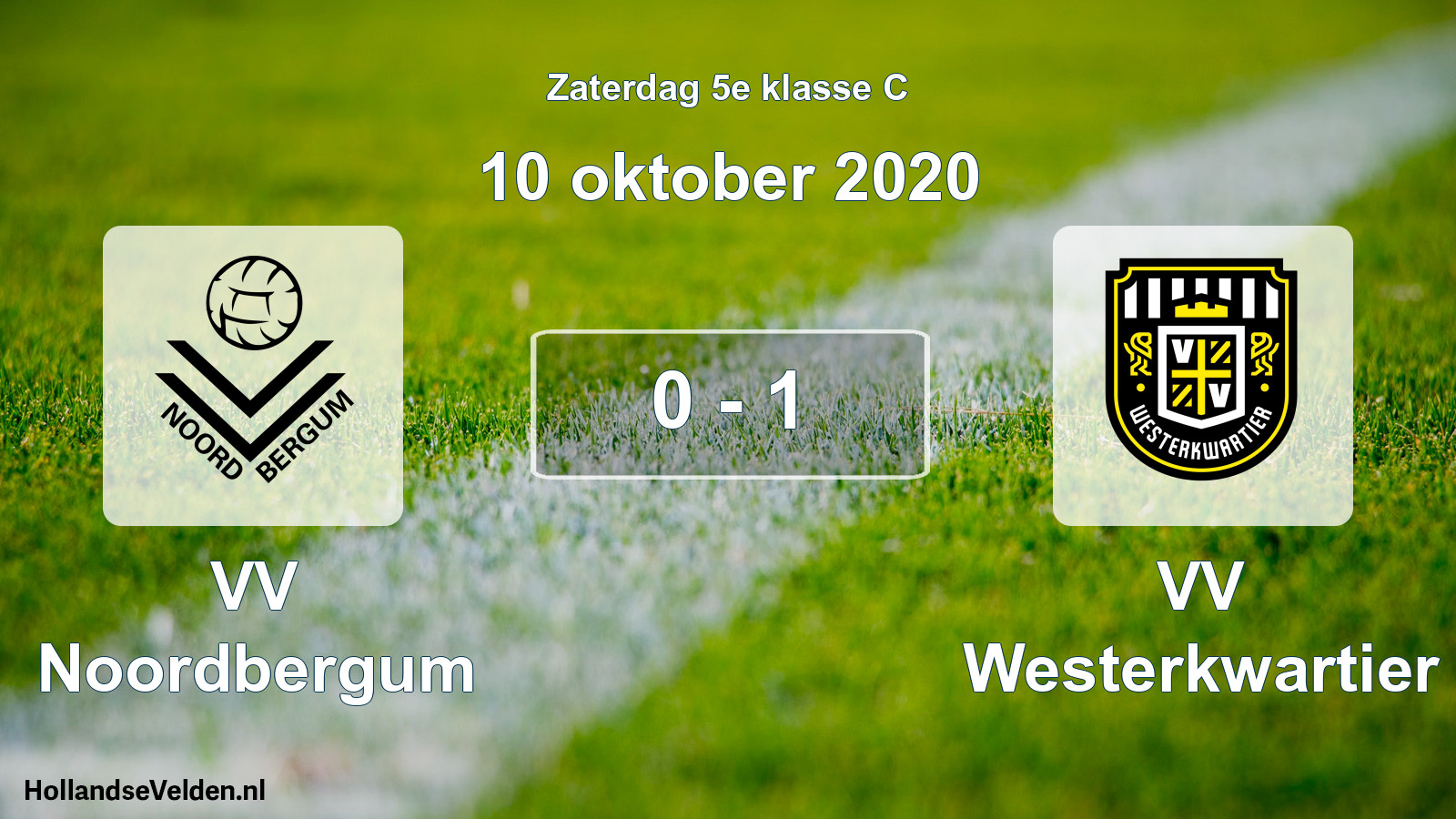 Total number of matches played: VV Noordbergum - VV Westerkwartier 0 - 1 (10 October 2020)