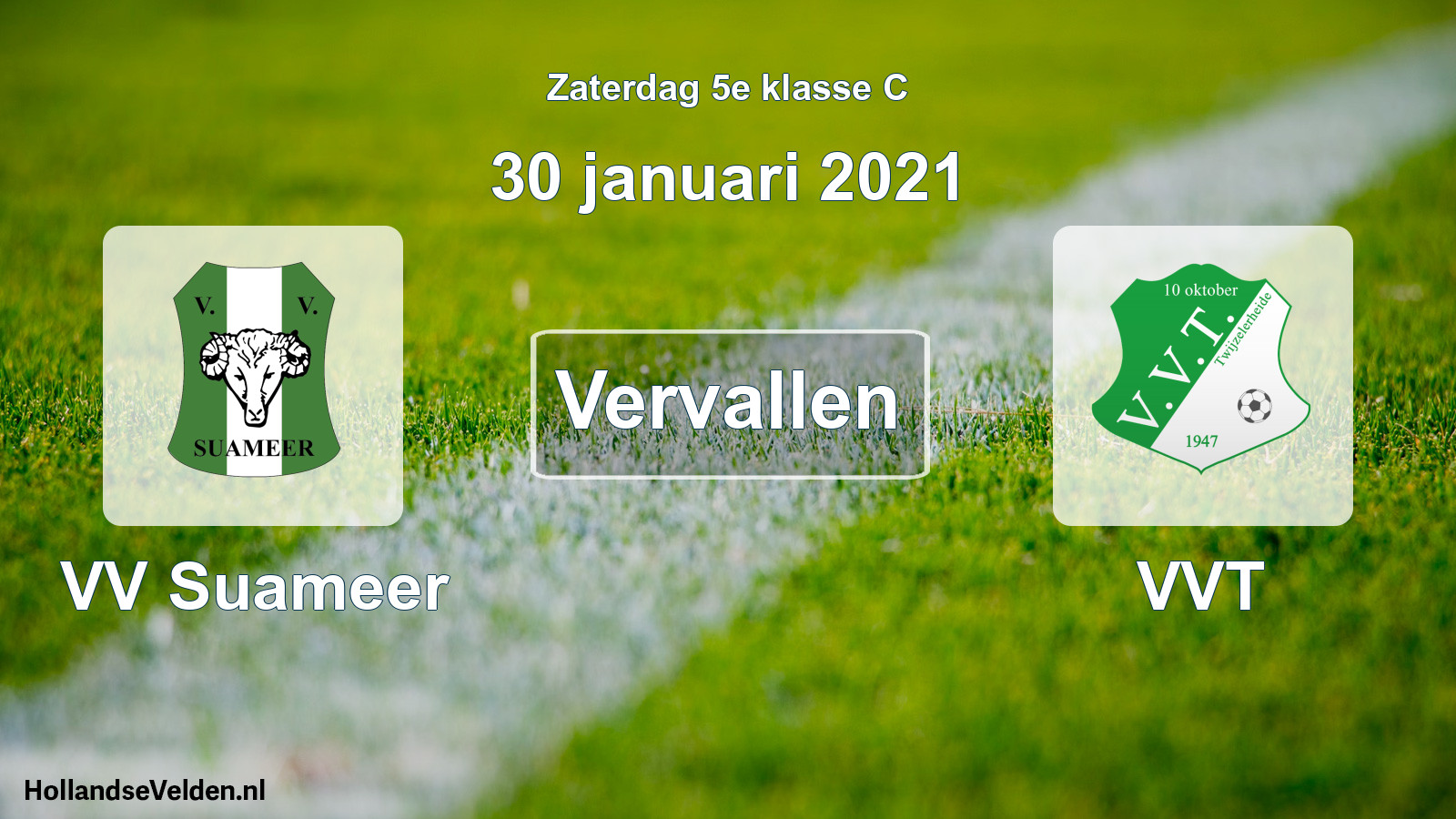 Scheduled Match: VV Suameer - VVT (30 January 2021)