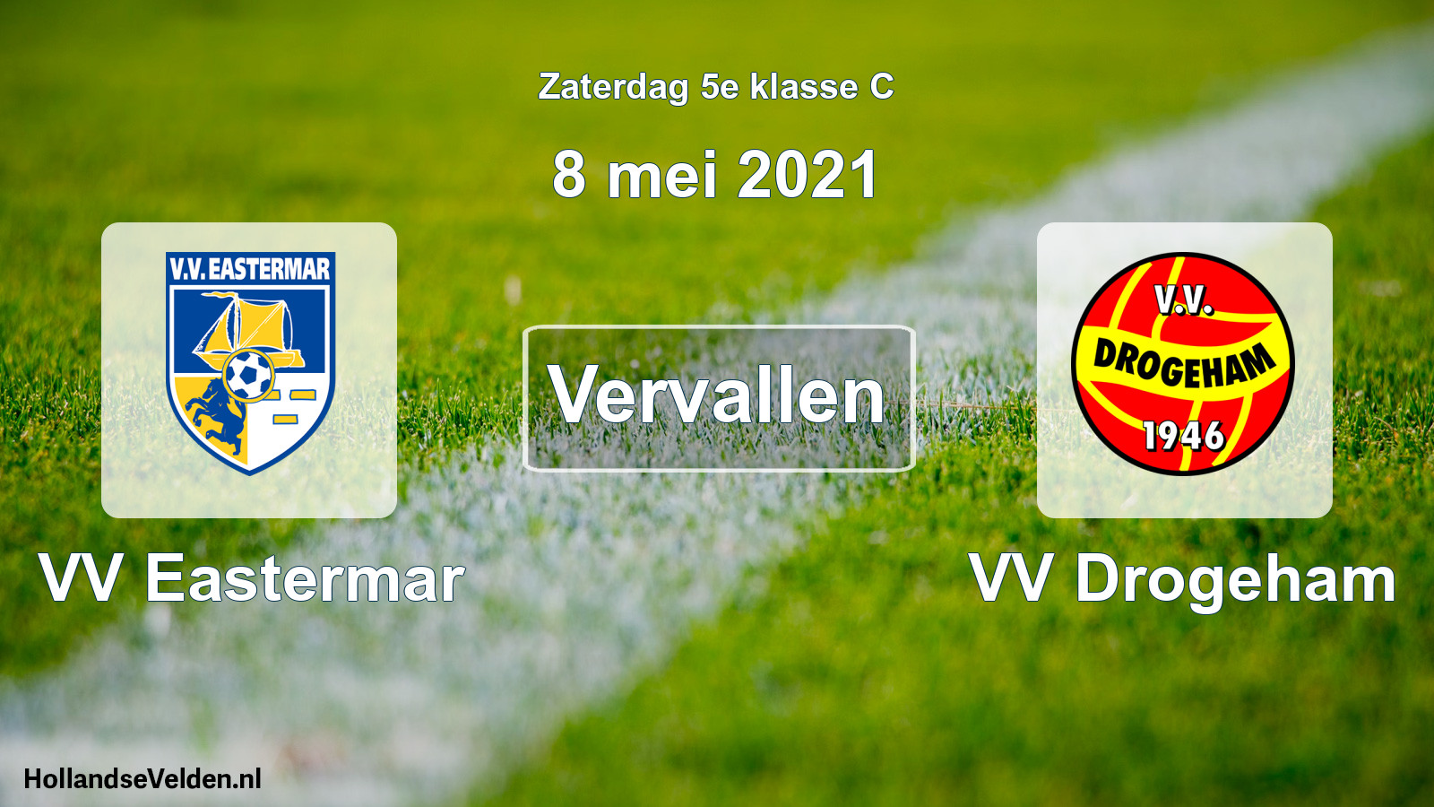 Scheduled Match: VV Eastermar - VV Drogeham (8 May 2021)