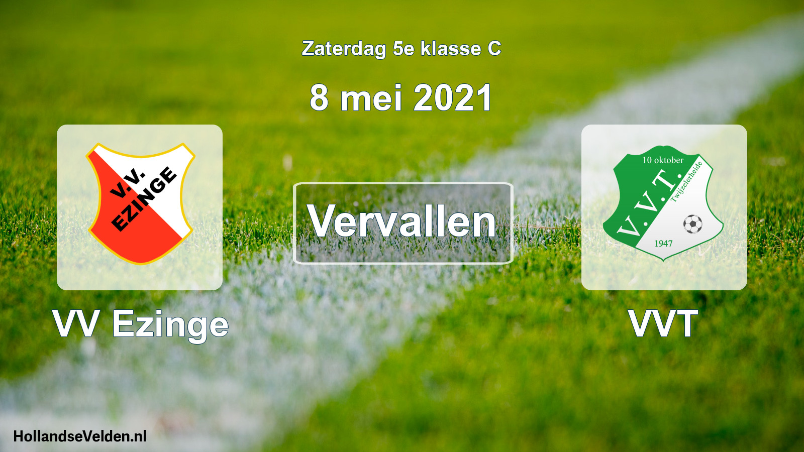 Scheduled Match: VV Ezinge - VVT (8 May 2021)