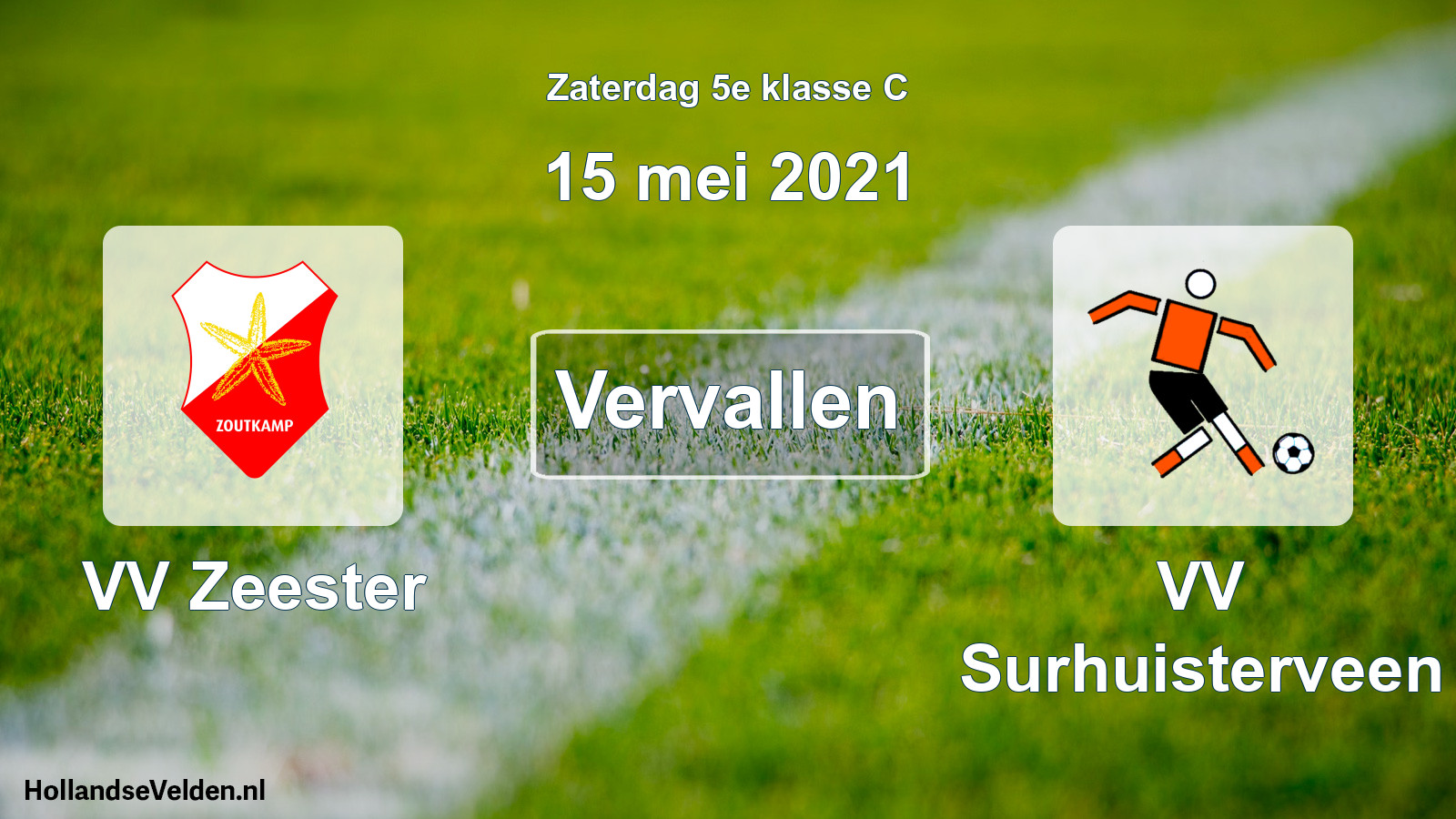 Scheduled Match: VV Zeester - VV Surhuisterveen (15 May 2021)