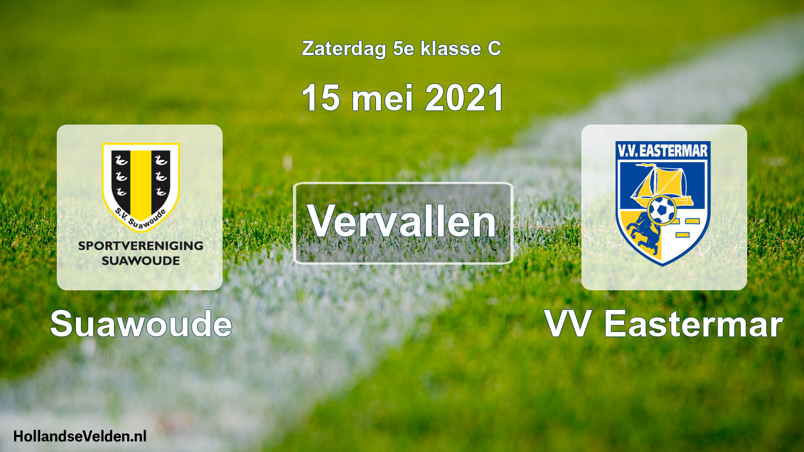Scheduled Match: Suawoude - VV Eastermar (15 May 2021)