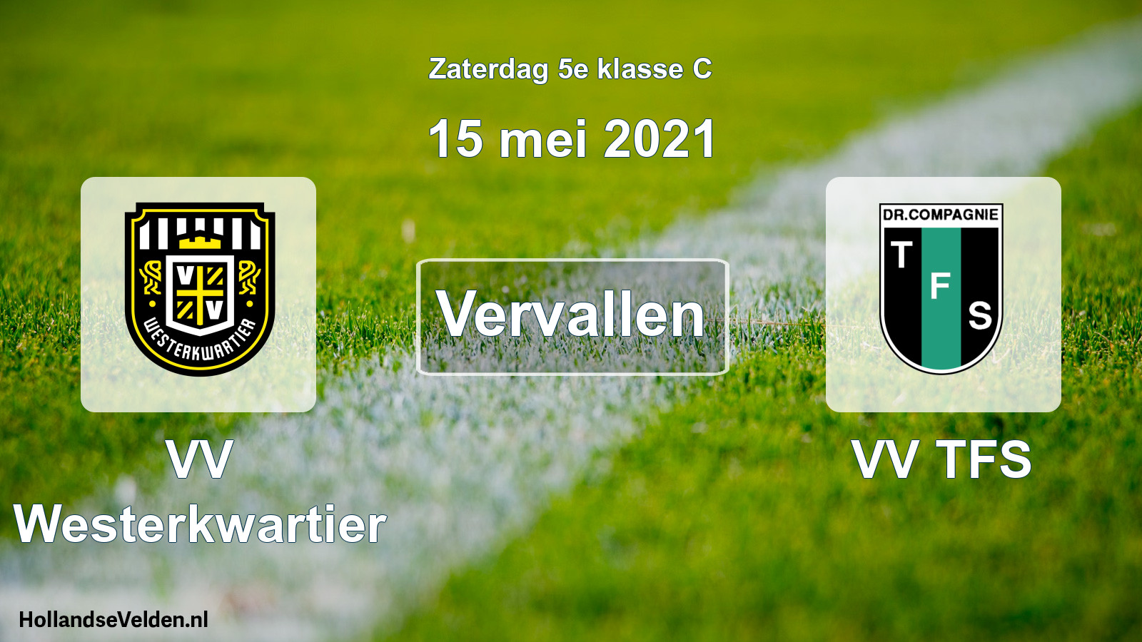 Scheduled Match: VV Westerkwartier - VV TFS (15 May 2021)