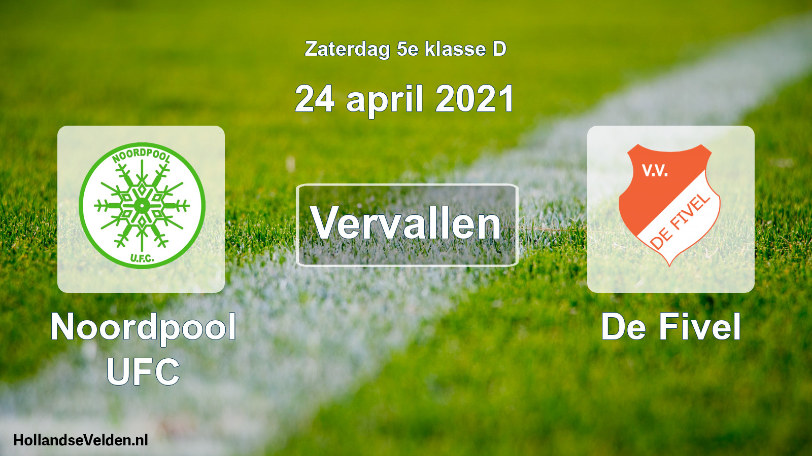 Scheduled Match: Noordpool UFC - De Fivel (24 April 2021)