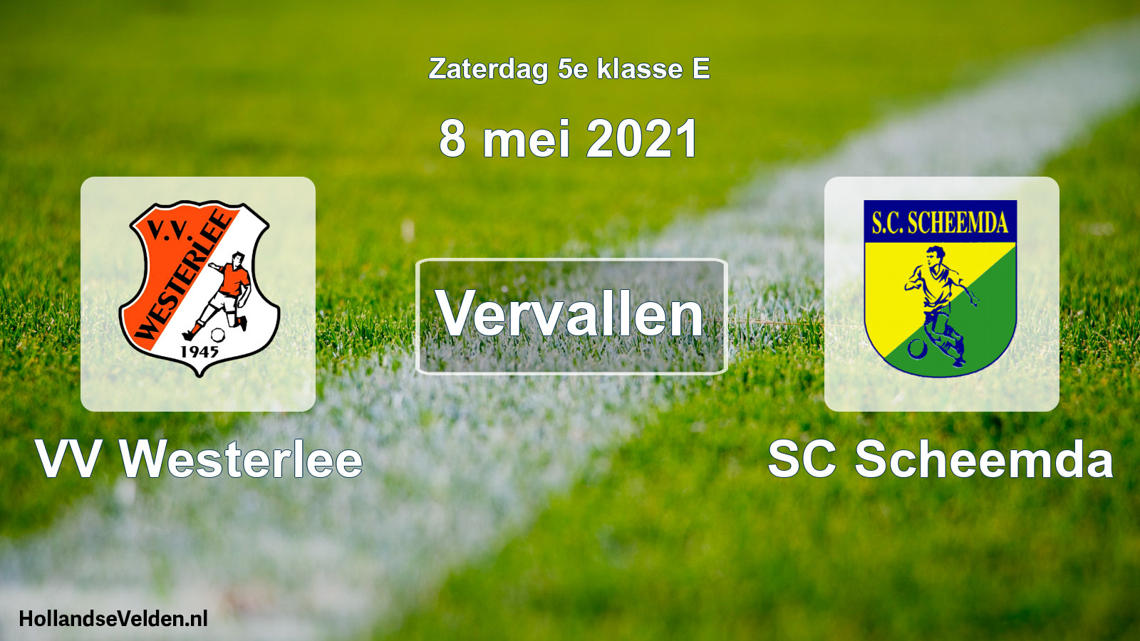 Scheduled Match: VV Westerlee - SC Scheemda (8 May 2021)
