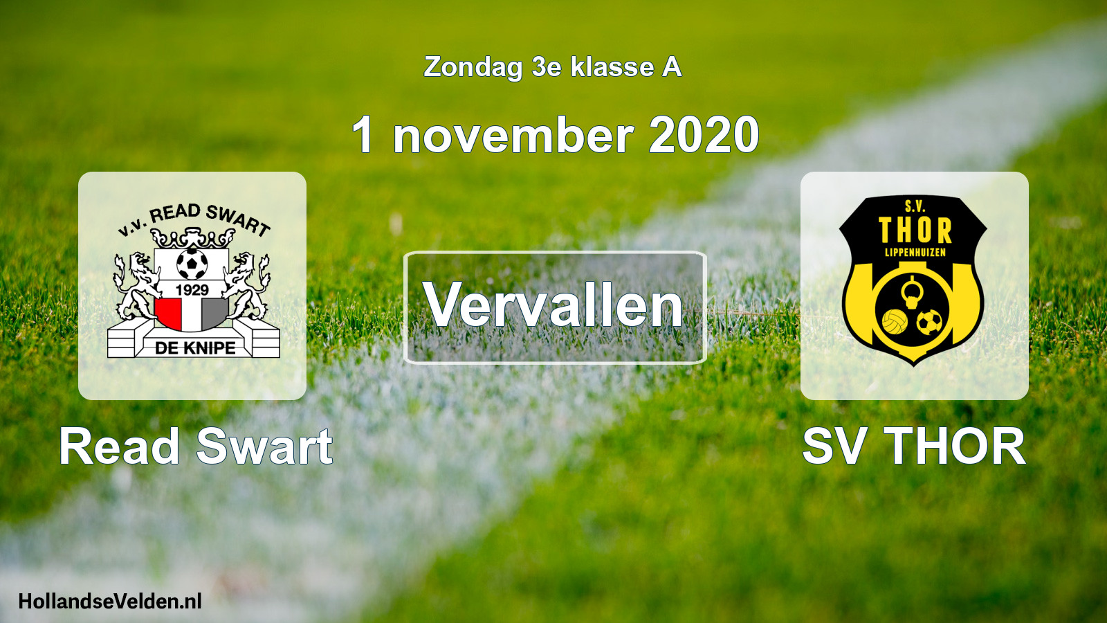 Scheduled Match: Read Swart - SV THOR (1 November 2020)