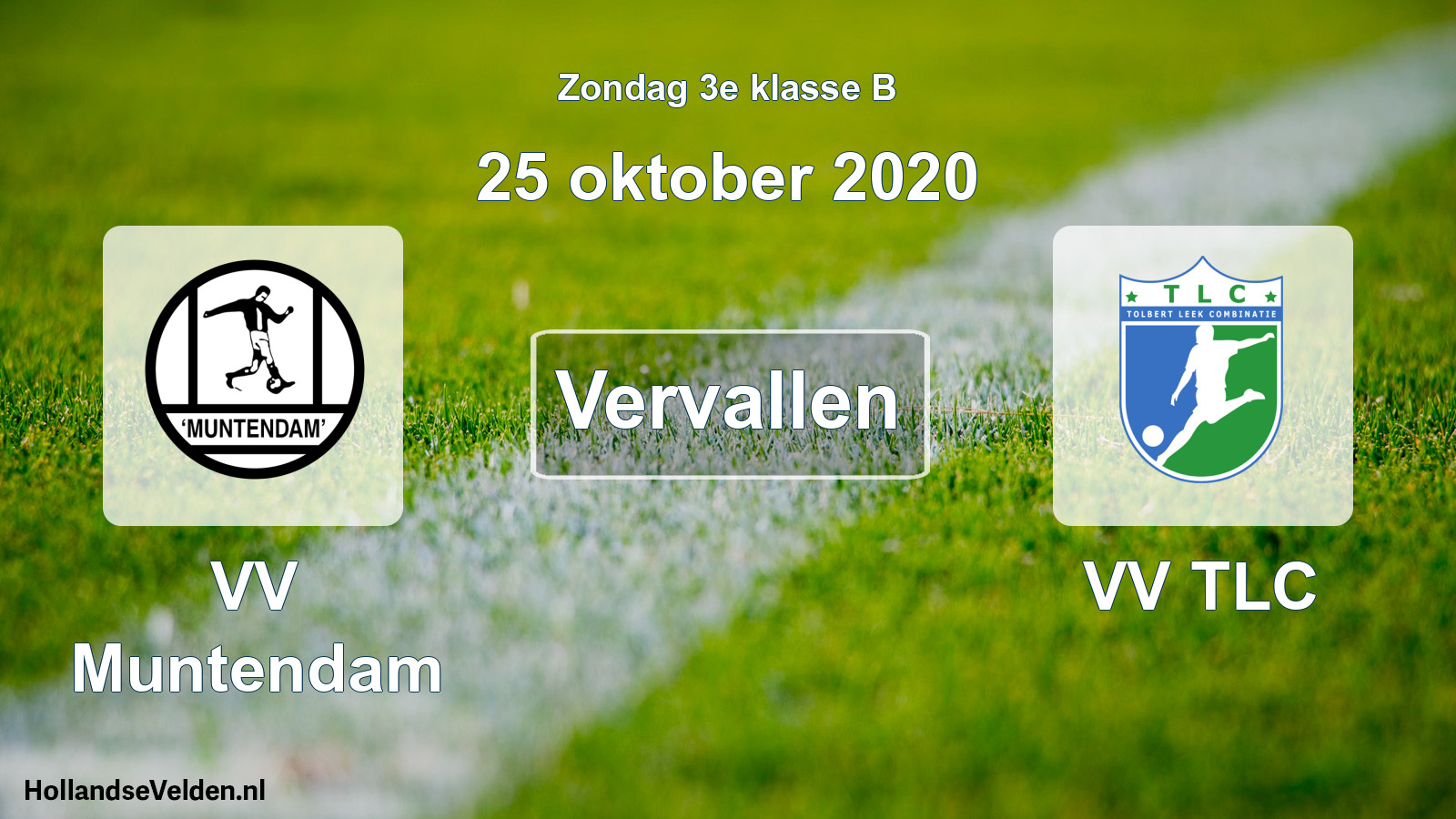 Scheduled Match: VV Muntendam - VV TLC (25 October 2020)