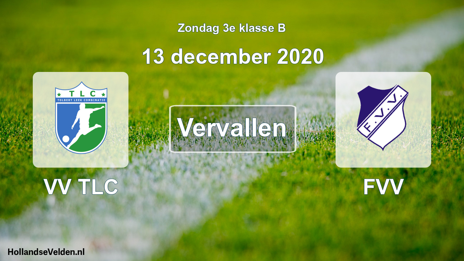 Scheduled Match: VV TLC - FVV (13 December 2020)