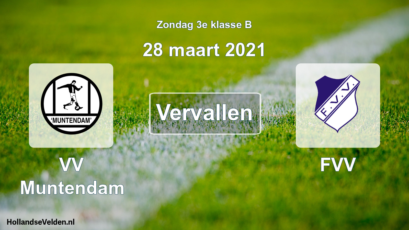 Scheduled Match: VV Muntendam - FVV (28 March 2021)