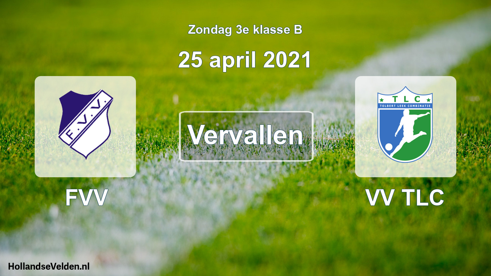 Scheduled Match: FVV - VV TLC (25 April 2021)