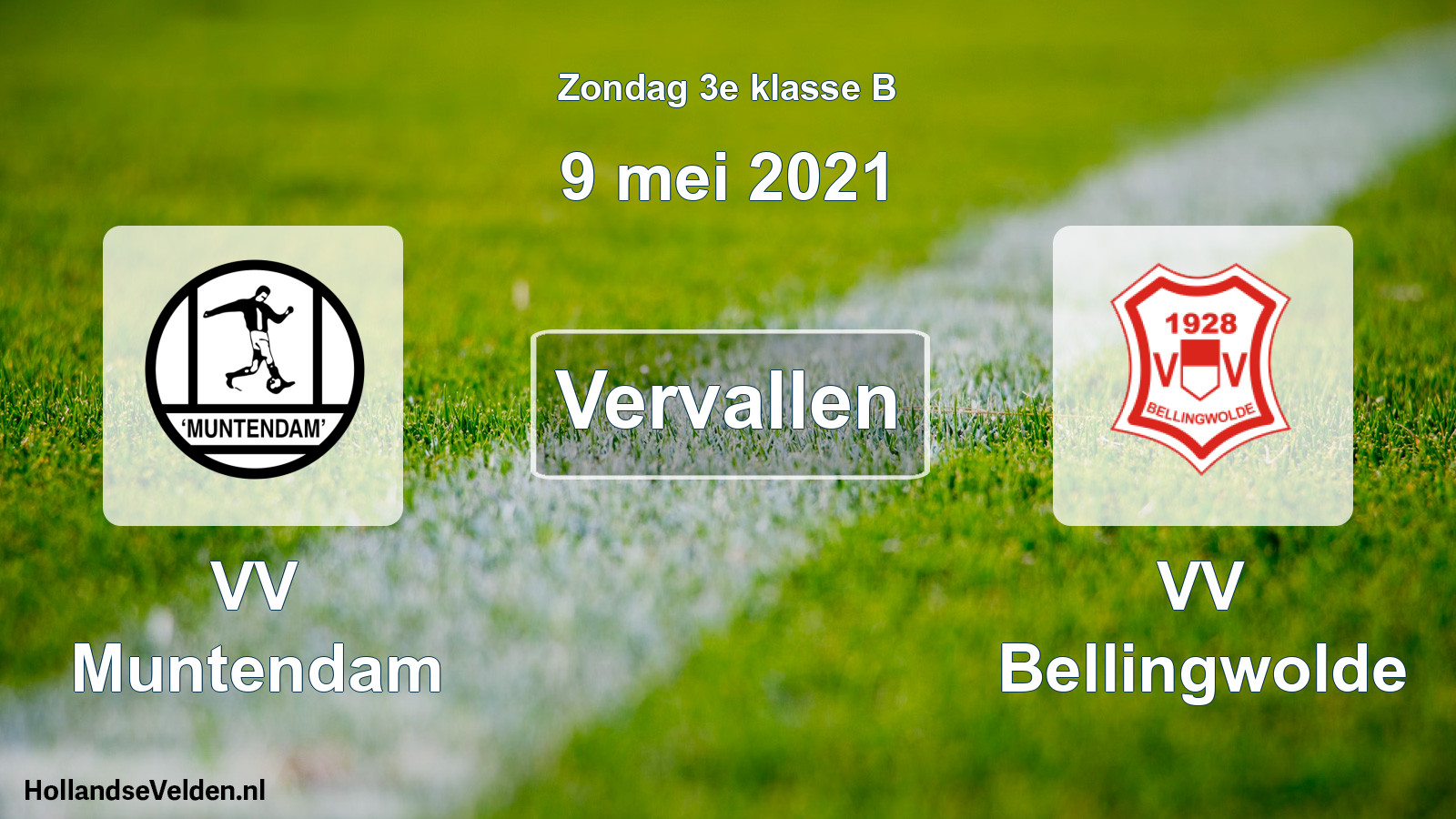 Scheduled Match: VV Muntendam - VV Bellingwolde (9 May 2021)