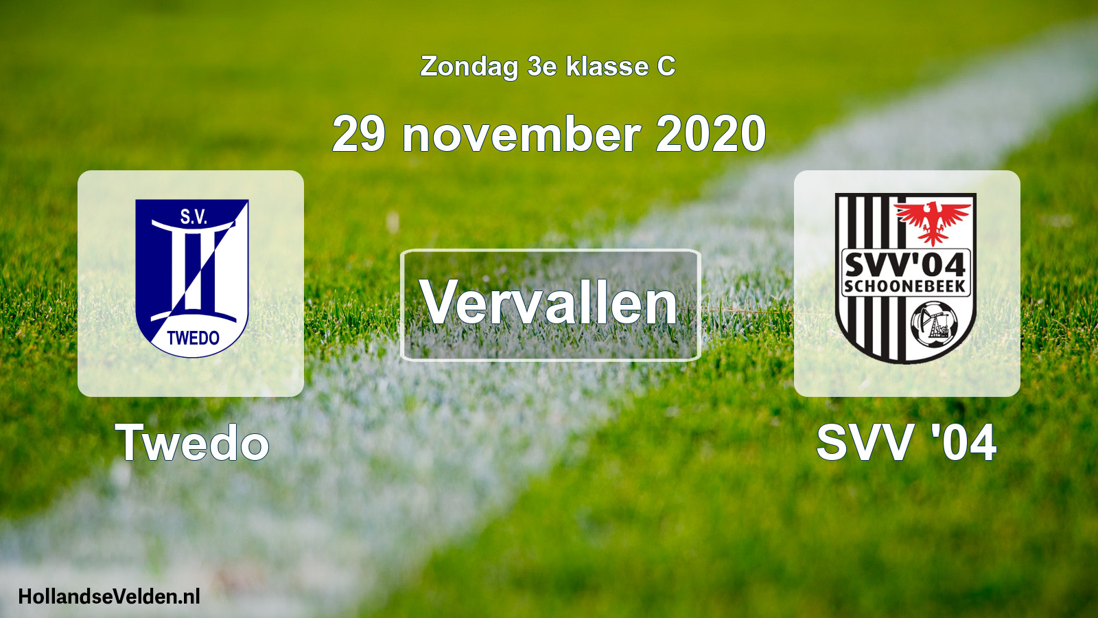 Scheduled Match: Twedo - SVV '04 (29 November 2020)