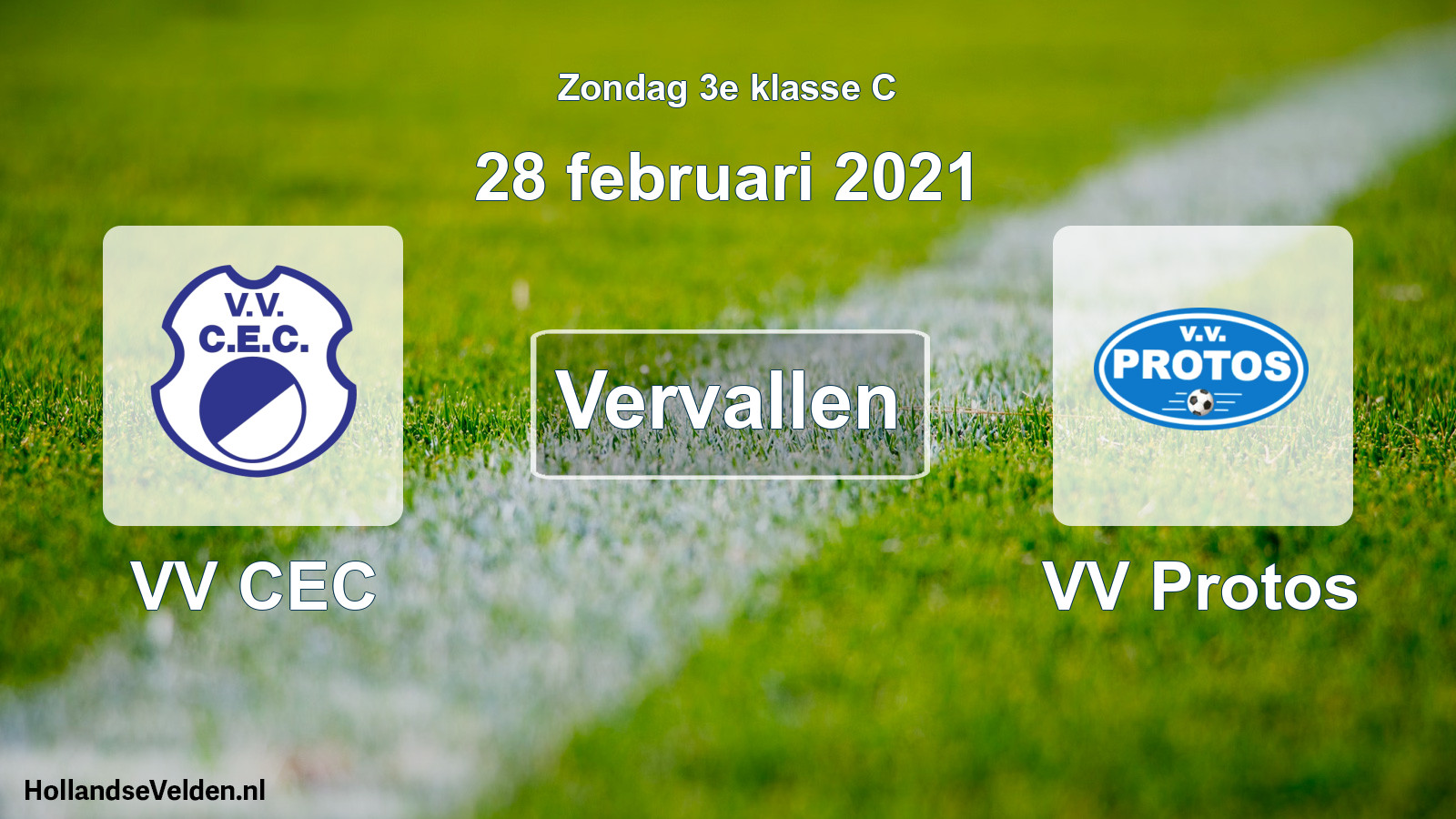 Scheduled Match: VV CEC - VV Protos (28 February 2021)
