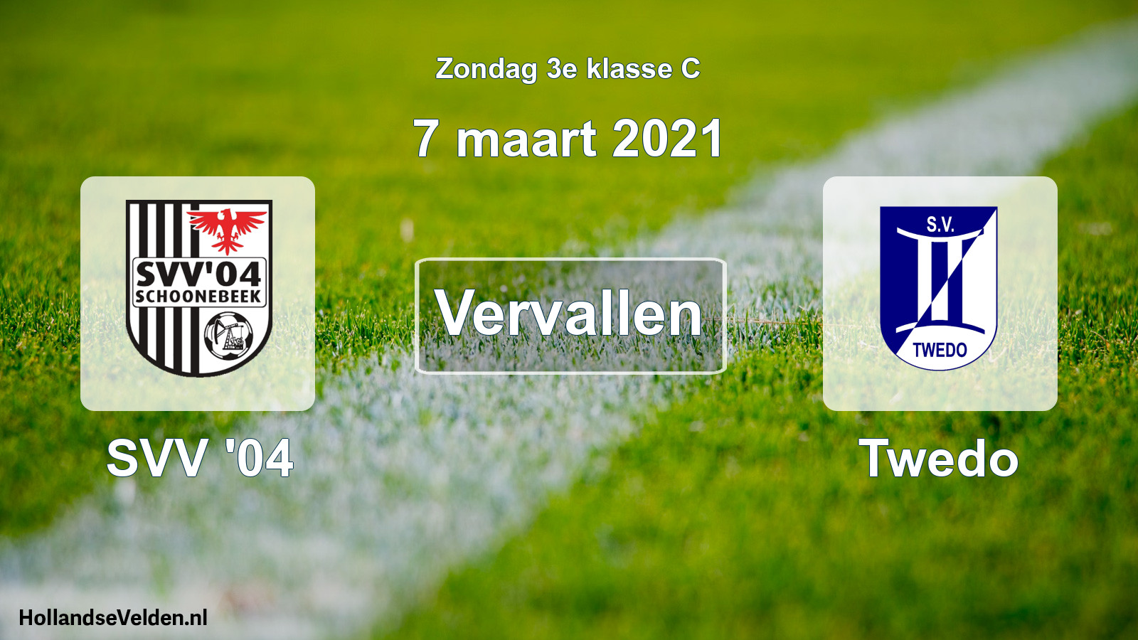 Scheduled Match: SVV '04 - Twedo (7 March 2021)