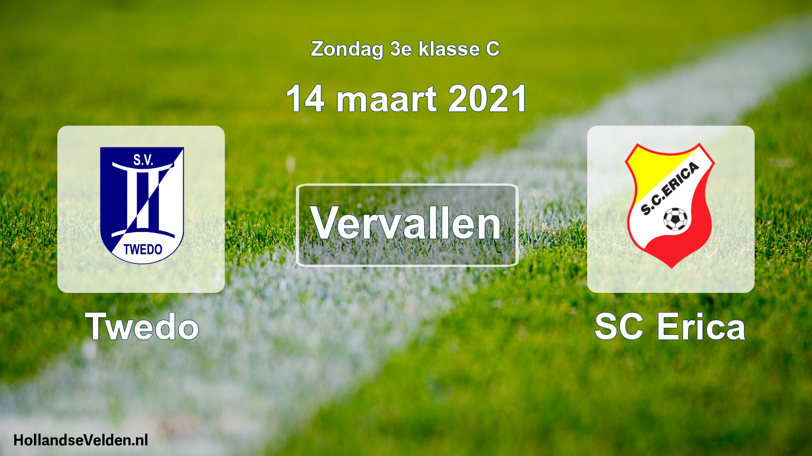 Scheduled Match: Twedo - SC Erica (14 March 2021)