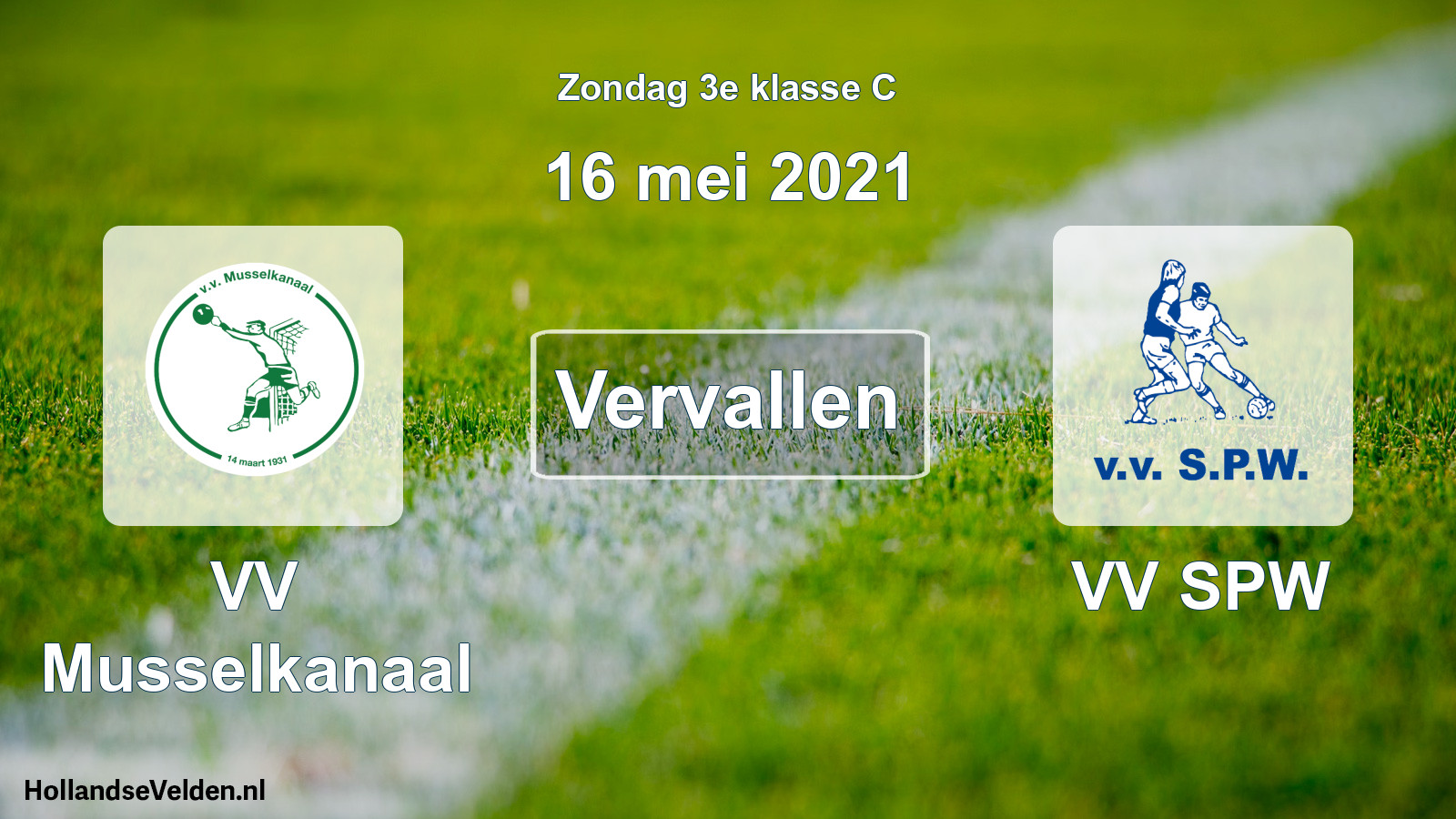 Scheduled Match: VV Musselkanaal - VV SPW (16 May 2021)