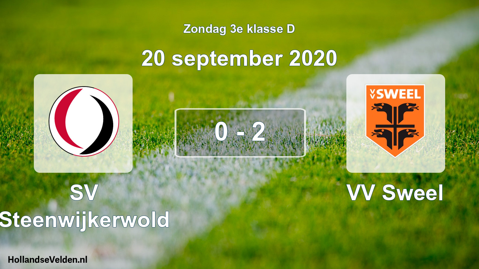 Total number of matches played: SV Steenwijkerwold - VV Sweel 0 - 2 (20 September 2020)