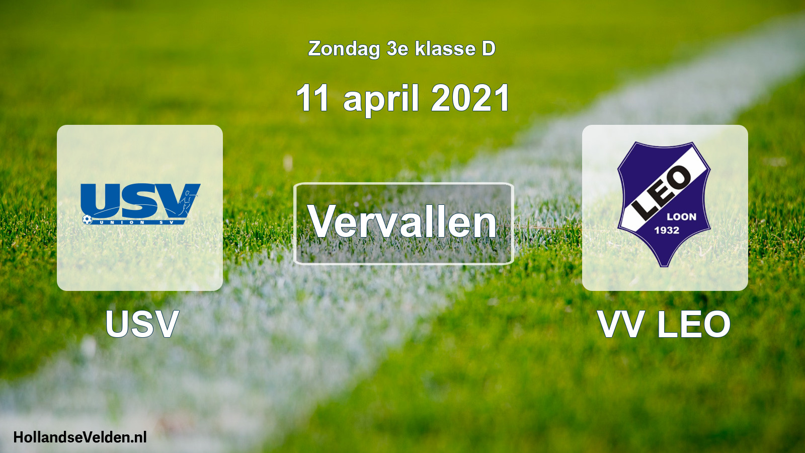 Scheduled Match: USV - VV LEO (11 April 2021)