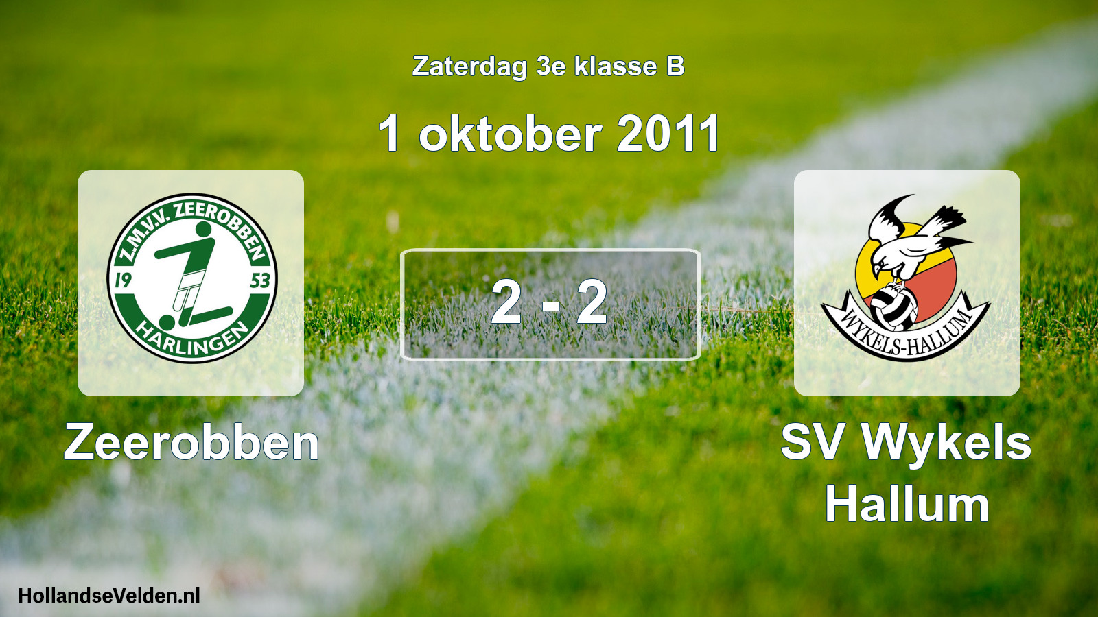 Total number of matches played: Zeerobben - SV Wykels Hallum 2 - 2 (1 October 2011)