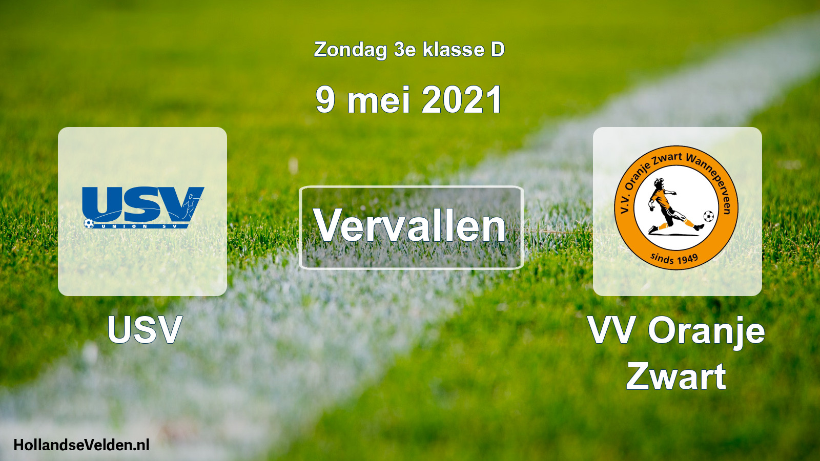 Scheduled Match: USV - VV Oranje Zwart (9 May 2021)