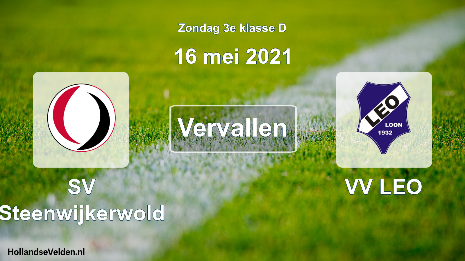 Scheduled Match: SV Steenwijkerwold - VV LEO (16 May 2021)
