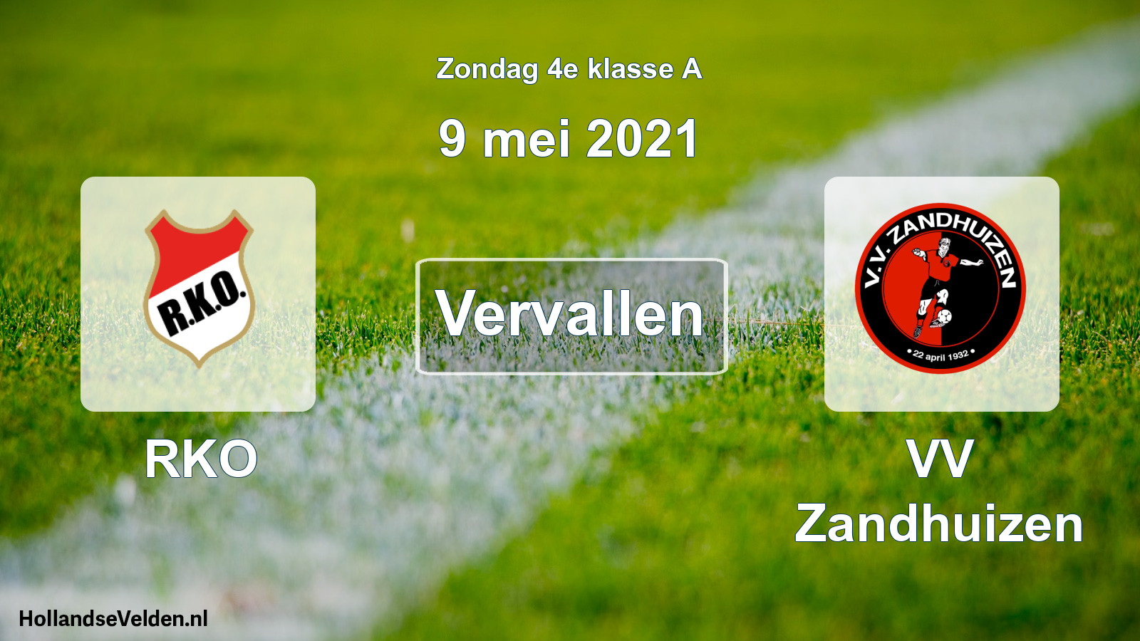 Scheduled Match: RKO - VV Zandhuizen (9 May 2021)
