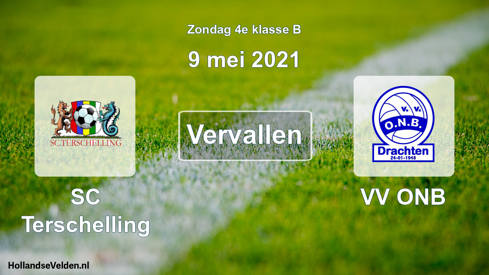 Scheduled Match: SC Terschelling - VV ONB (9 May 2021)