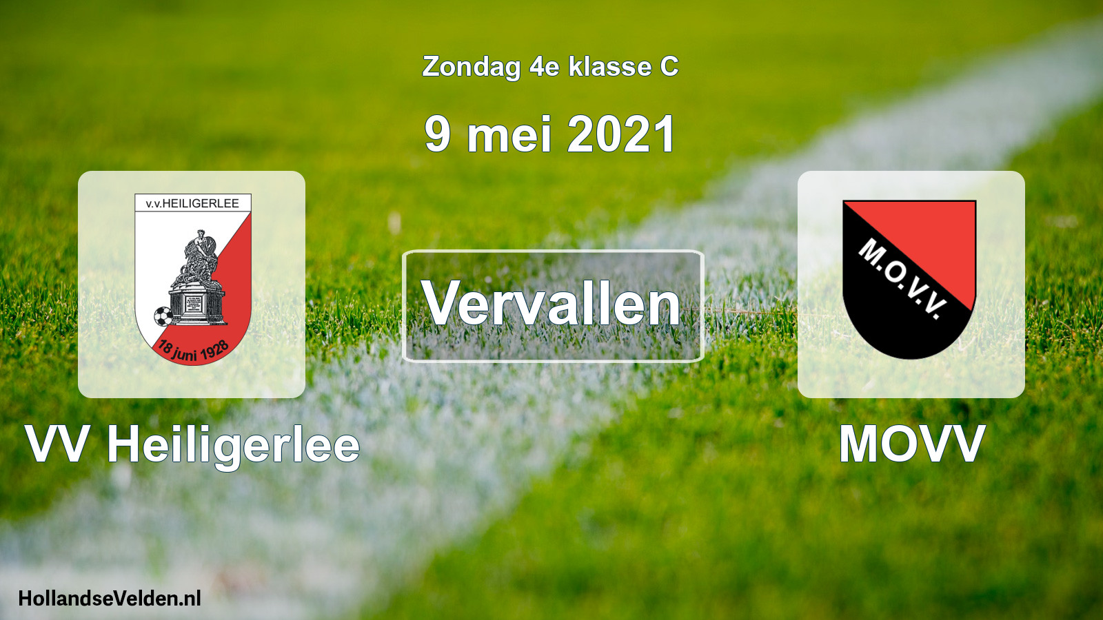 Scheduled Match: VV Heiligerlee - MOVV (9 May 2021)